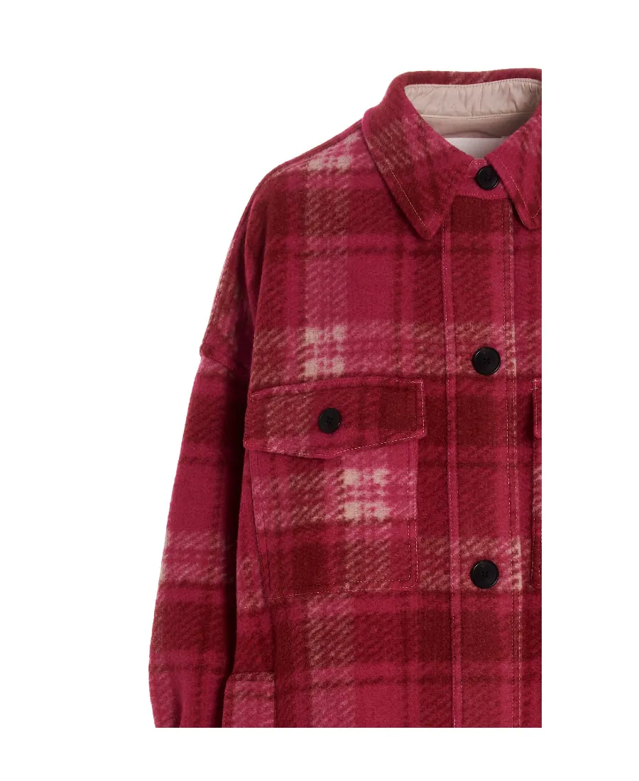 Plaid Single-Breasted Coat