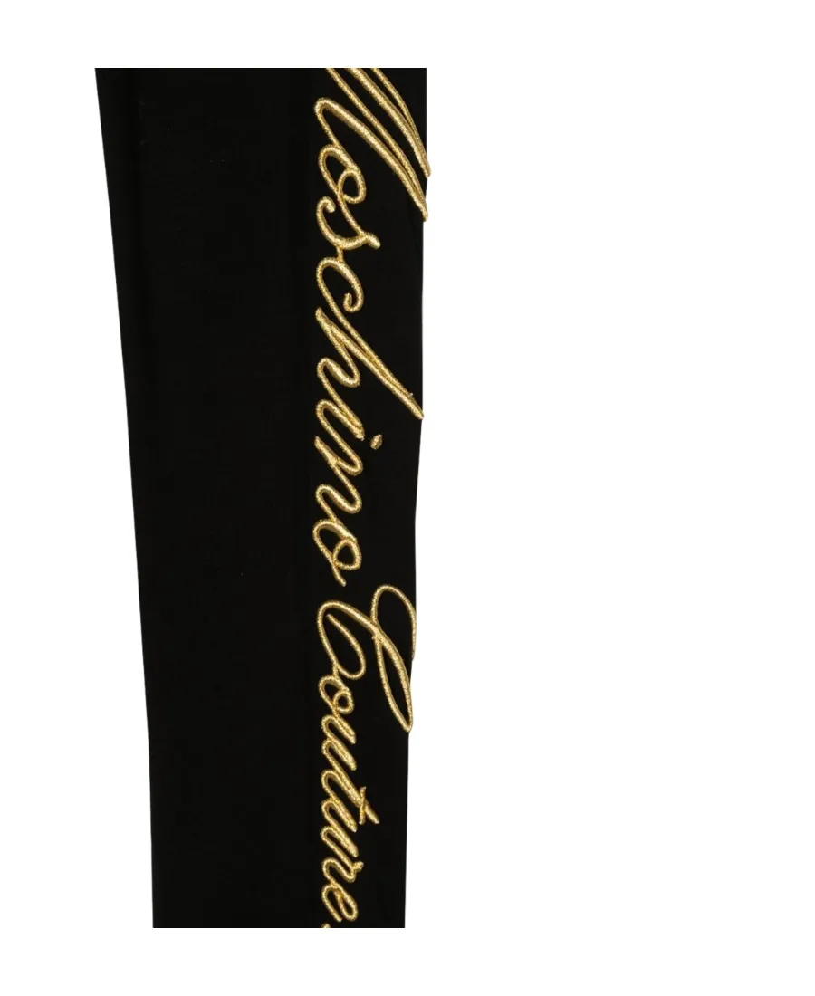 Embroidered-Logo Detail Leggings