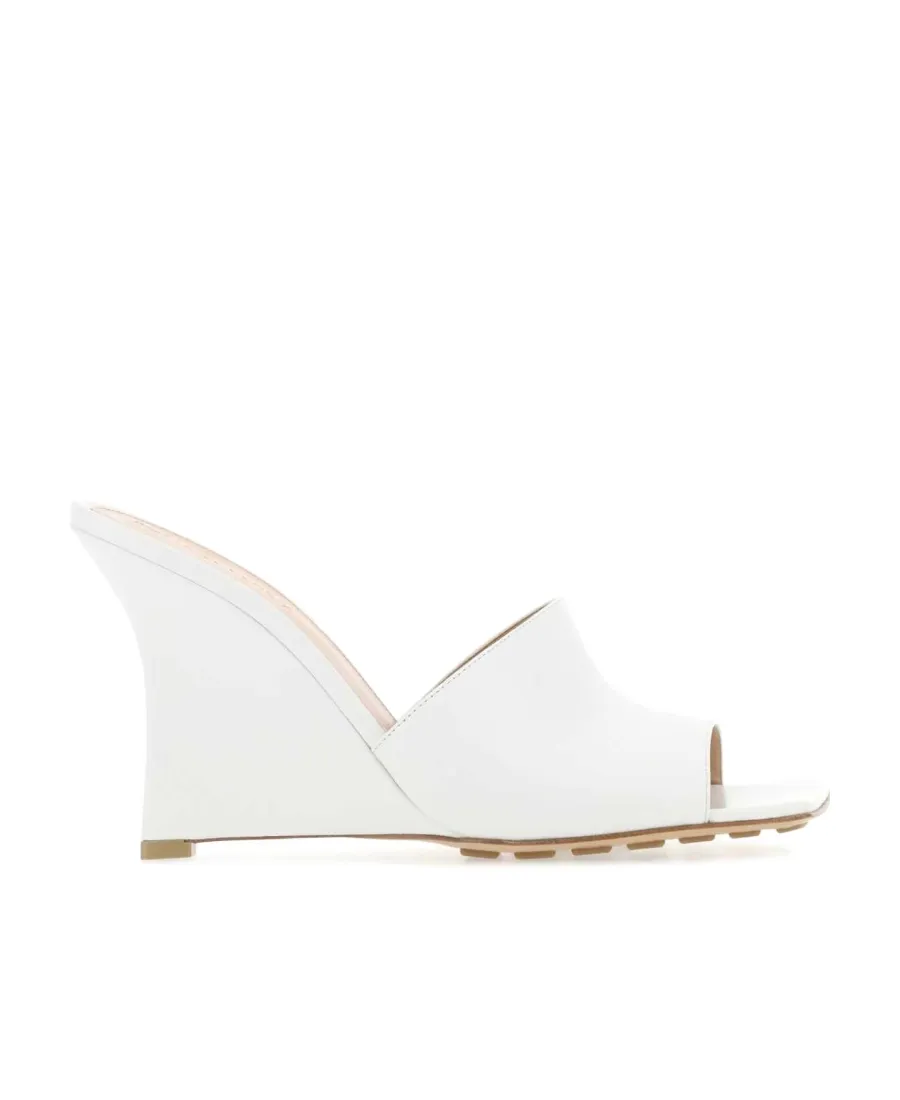 Logo Slope Heel Sandals