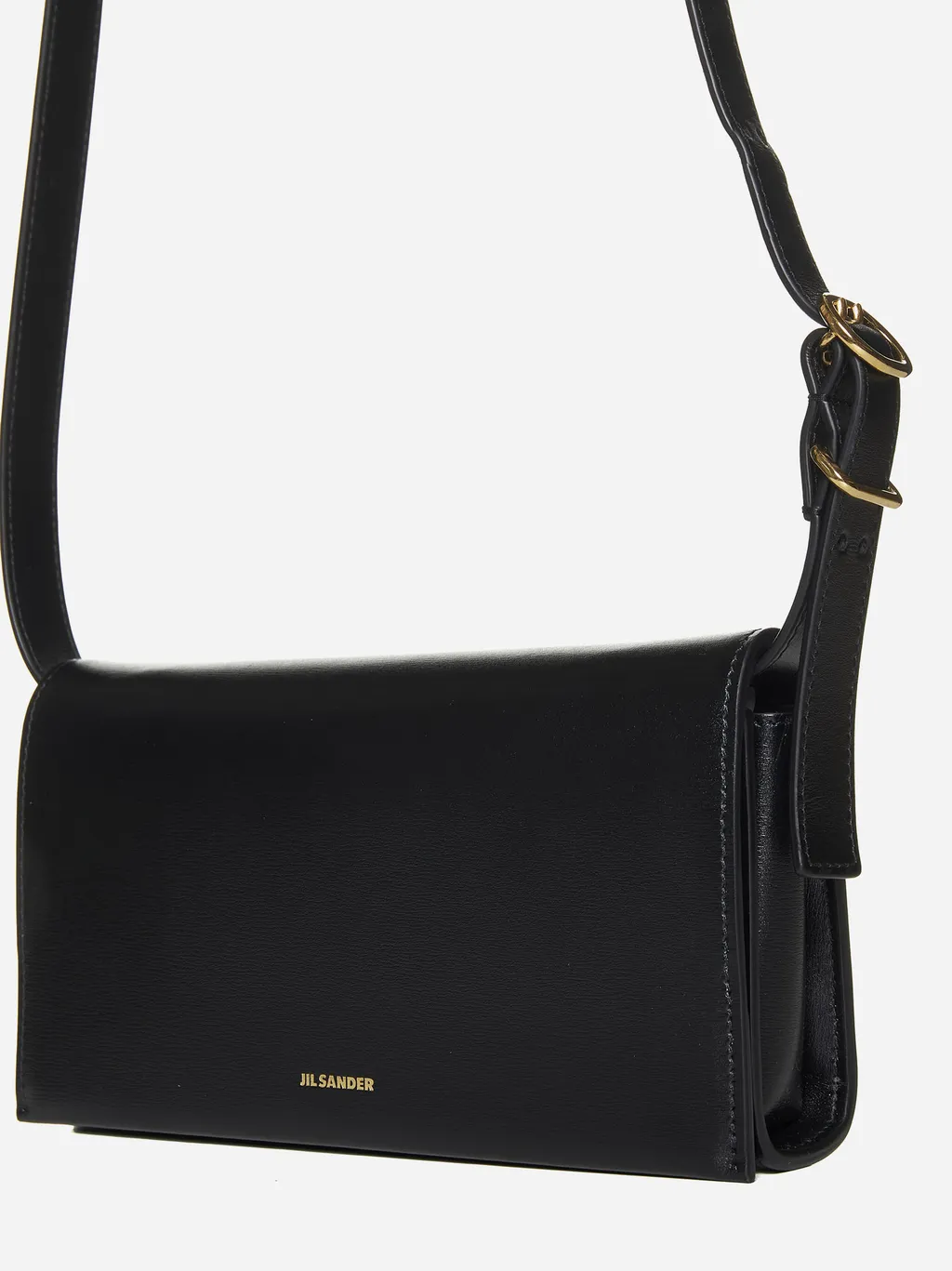 Jil Sander Logo Printed Shoulder Bag