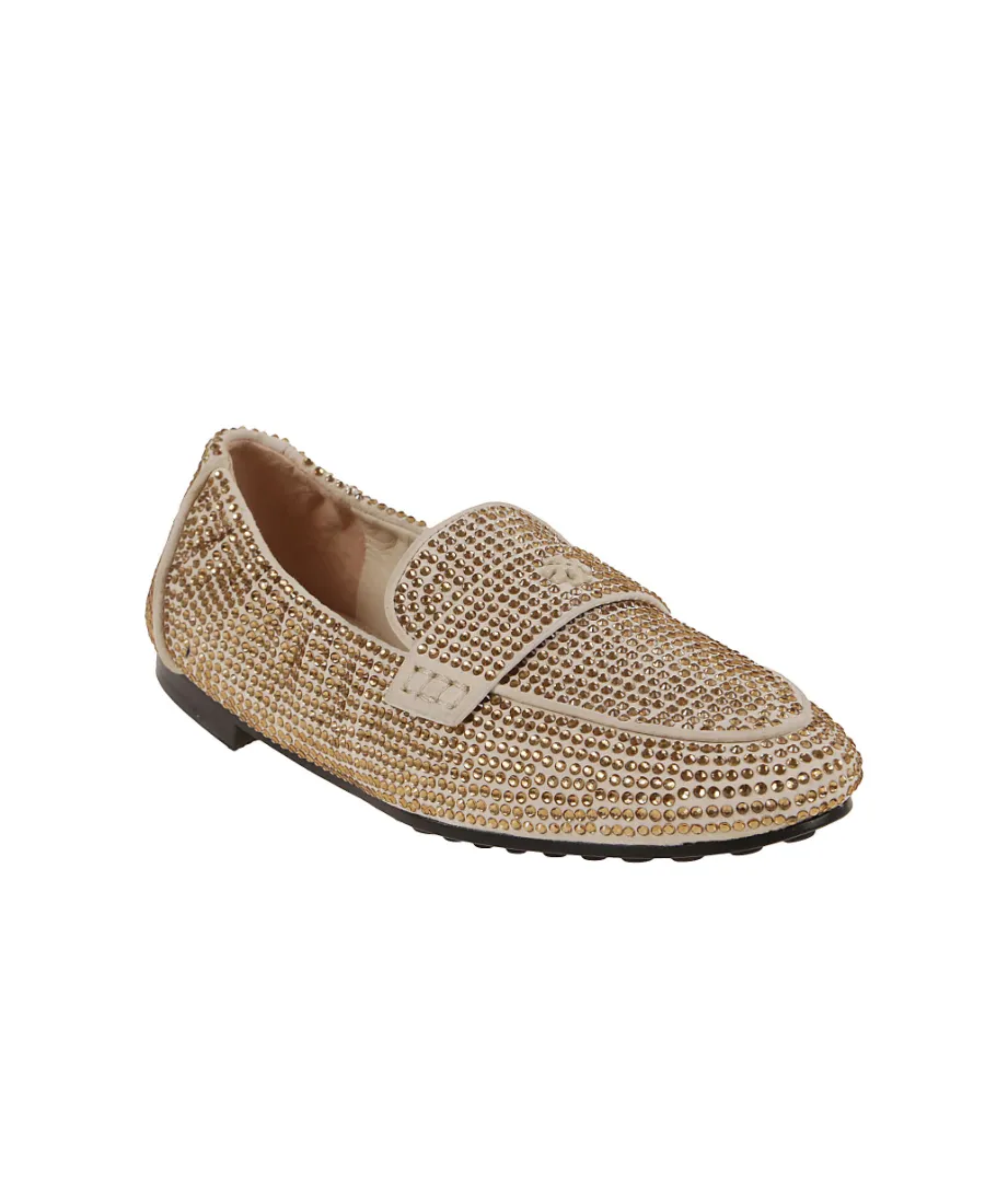 Tory Burch Embellished Slip-On Loafers
