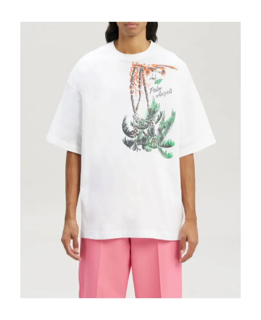 Upside Down Palm-Print T-Shirt