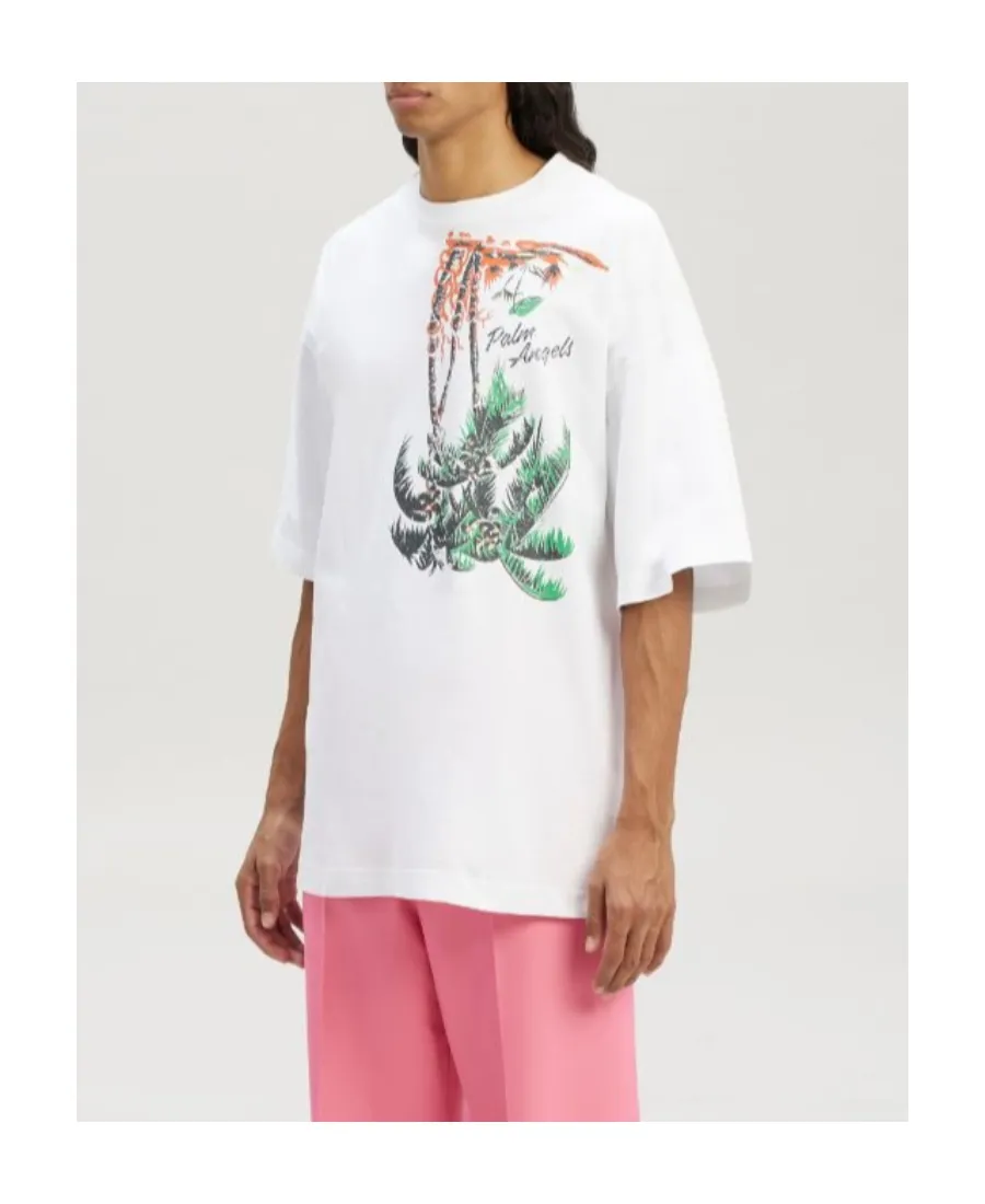 Upside Down Palm-Print T-Shirt
