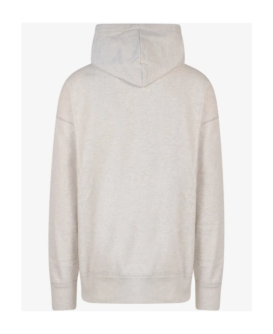 Isabel Marant Miley Logo Printed Drawstring Hoodie