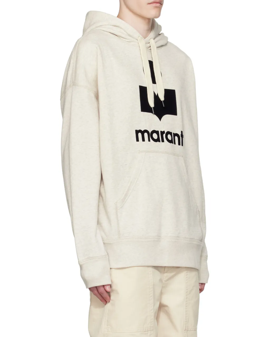 Isabel Marant Miley Logo Printed Drawstring Hoodie