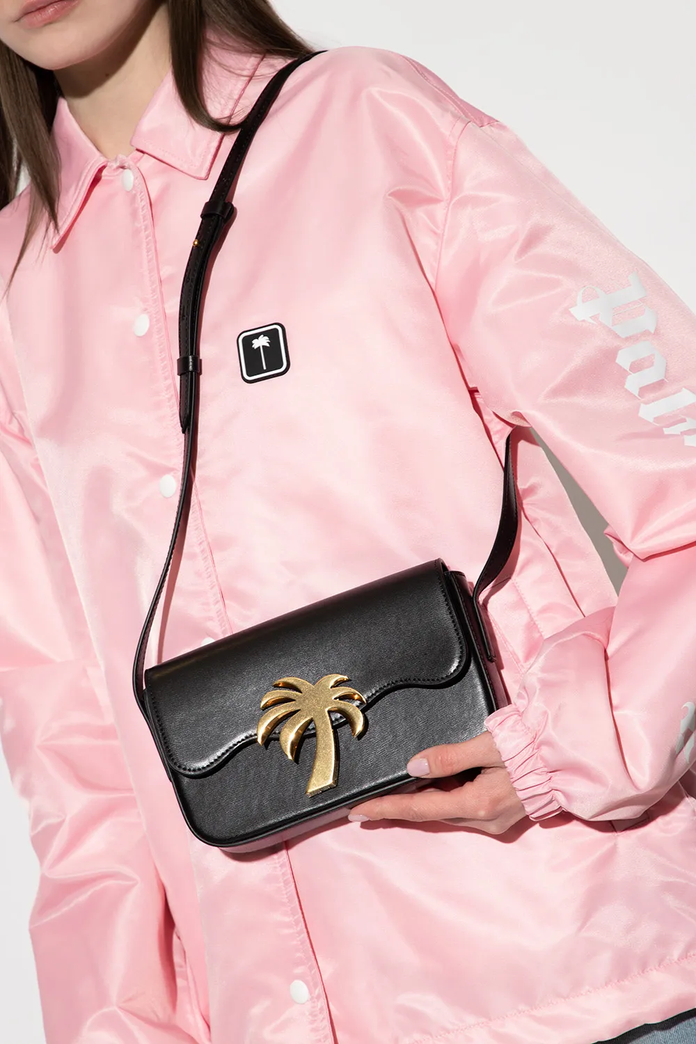 Palm Angels Palm Beach Foldover Top Crossbody Bag