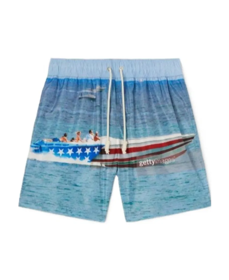 Palm Angels Getty Speedyboat Drawstring Swim Shorts