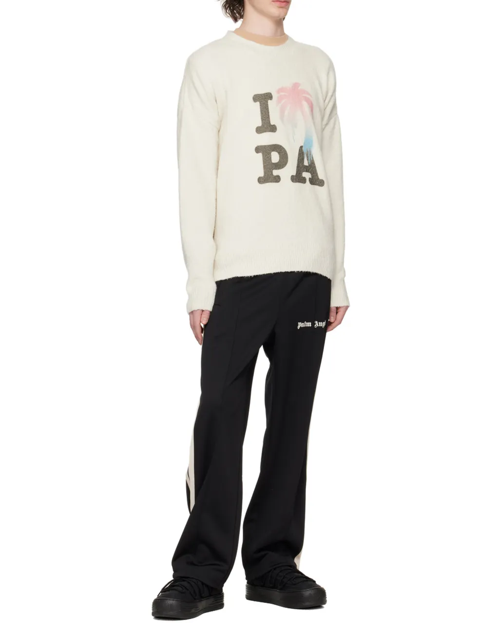 Palm Angels I Love Pa Crewneck Knit Jumper