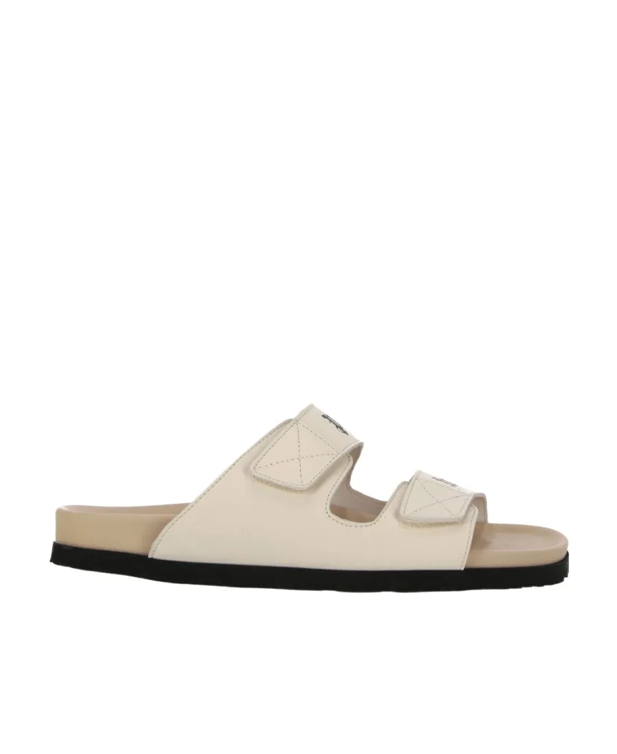Palm Angels Logo Printed Double Strap Sandals