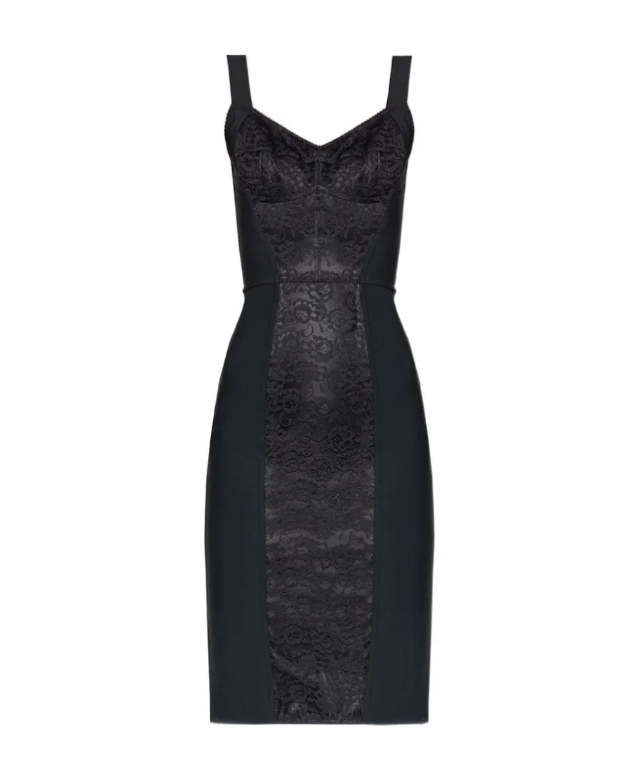 Dolce & Gabbana Lace Pattern Fitted Dress