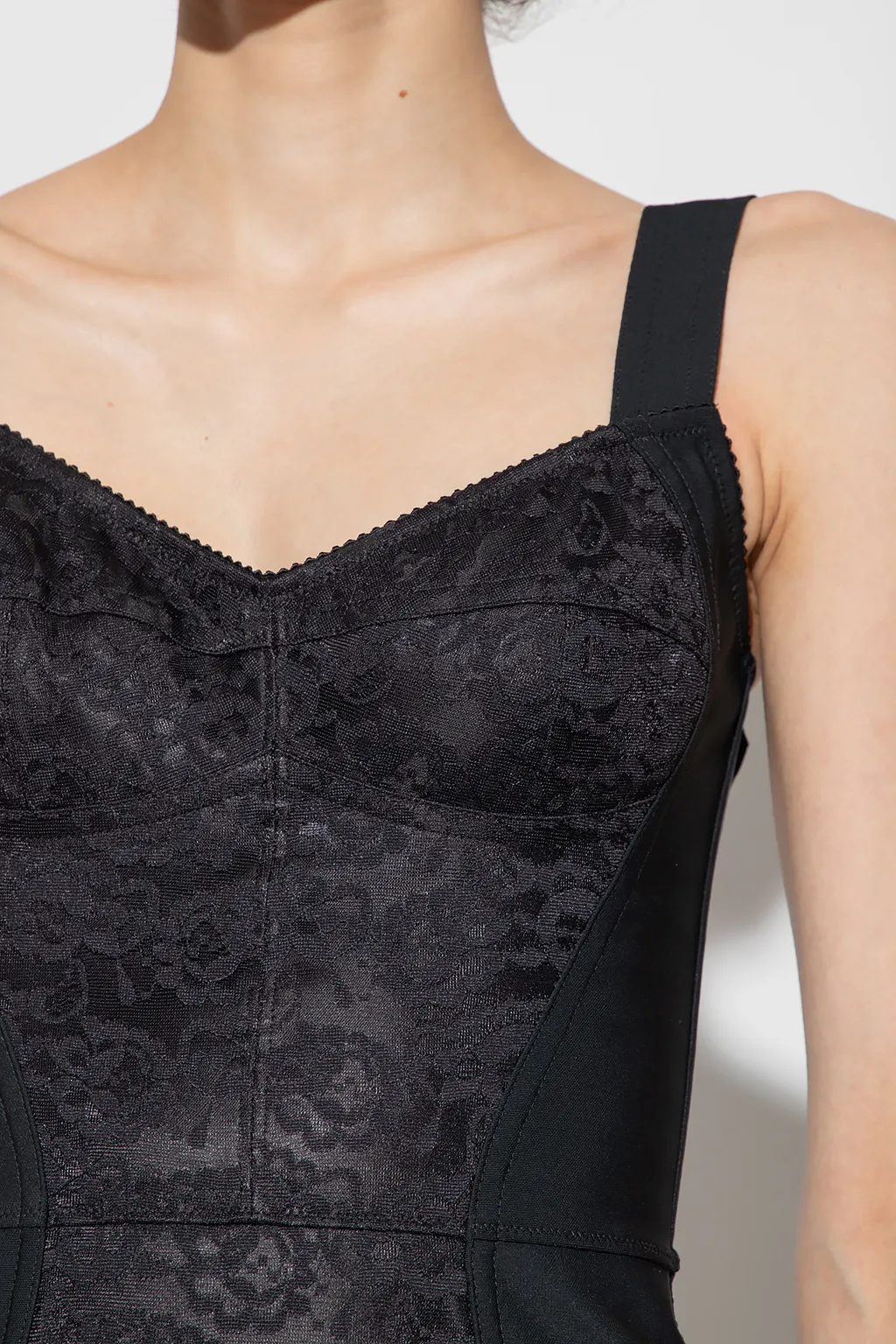 Dolce & Gabbana Lace Pattern Fitted Dress