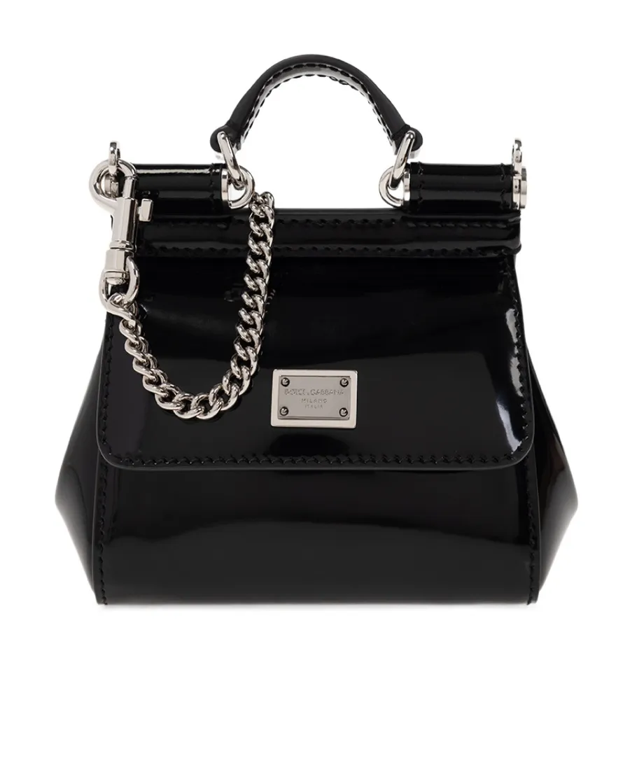 Dolce & Gabbana X Kim Logo-Plaque Foldover Top Mini Bag
