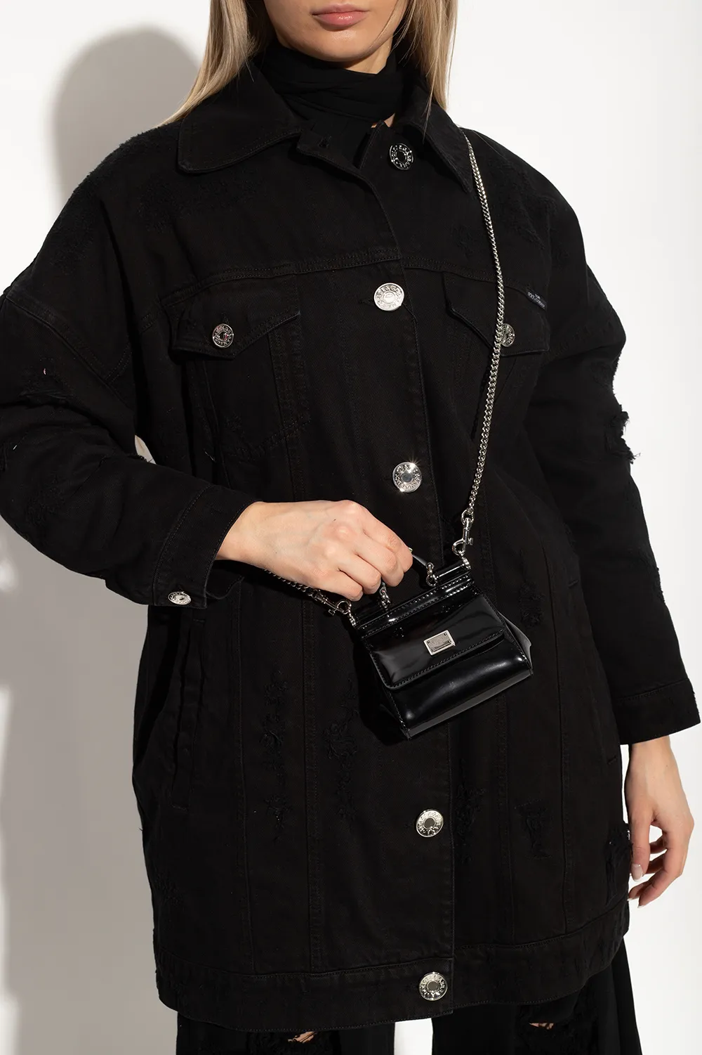 Dolce & Gabbana X Kim Logo-Plaque Foldover Top Mini Bag