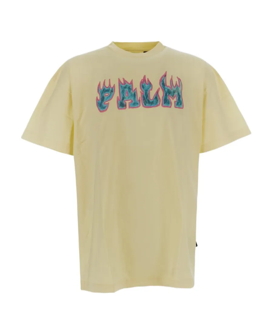 Flames Logo-Print T-Shirt