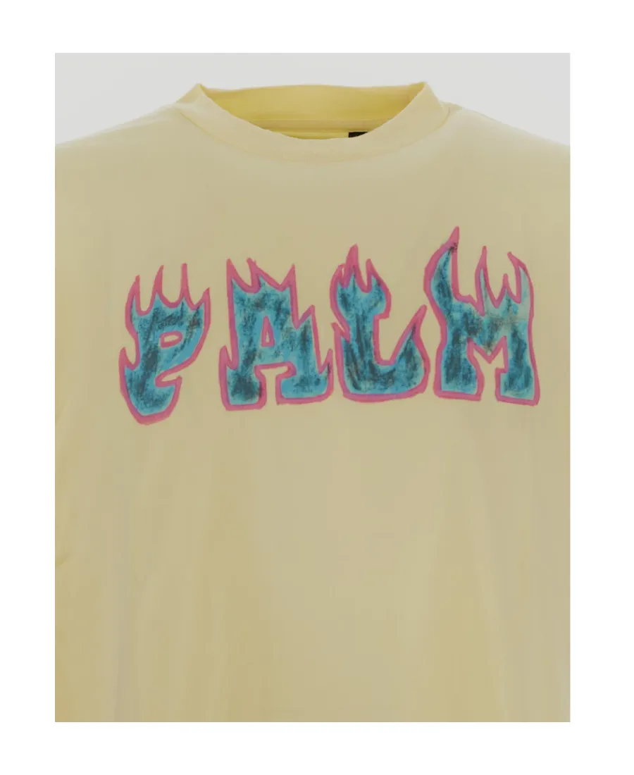 Flames Logo-Print T-Shirt