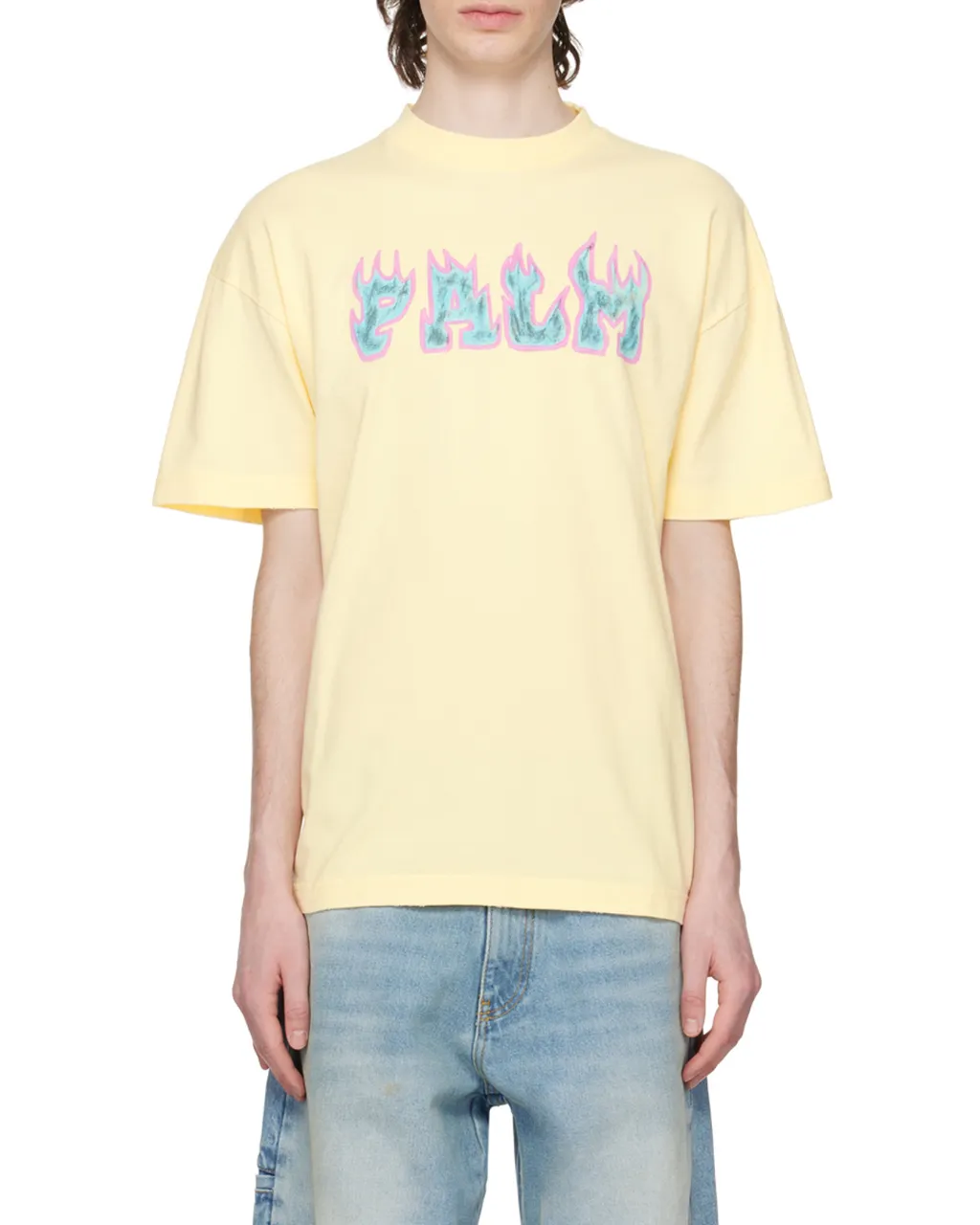 Flames Logo-Print T-Shirt