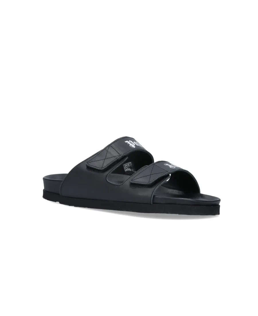 Palm Angels Logo Printed Strap Sandals