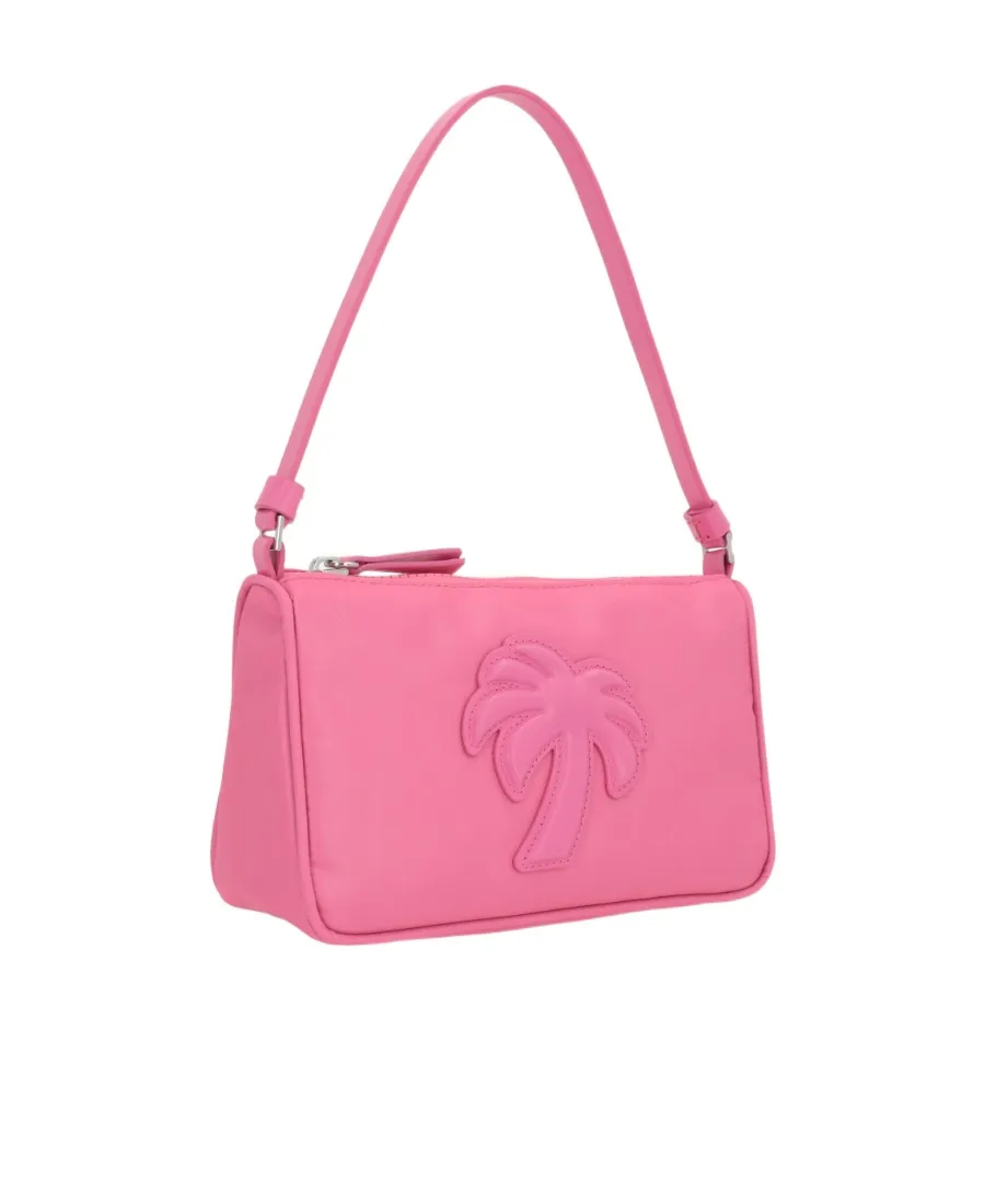 Palm Angels Logo Patch Zipped Shoulder Bag