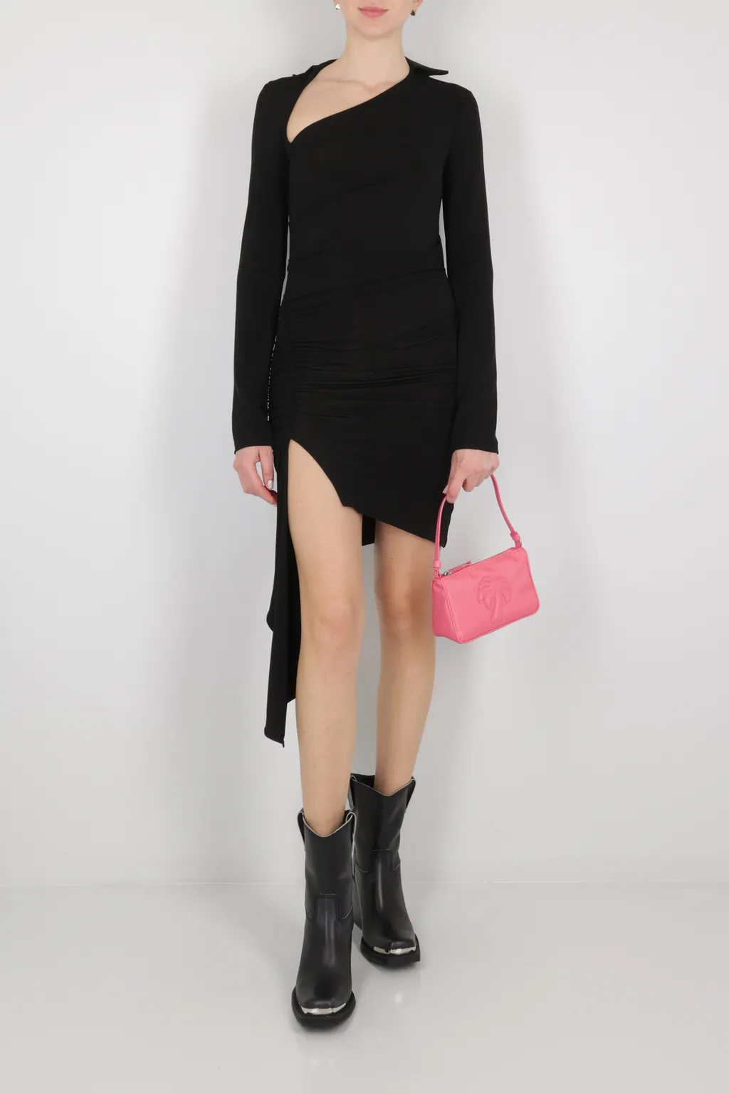 Palm Angels Logo Patch Zipped Shoulder Bag