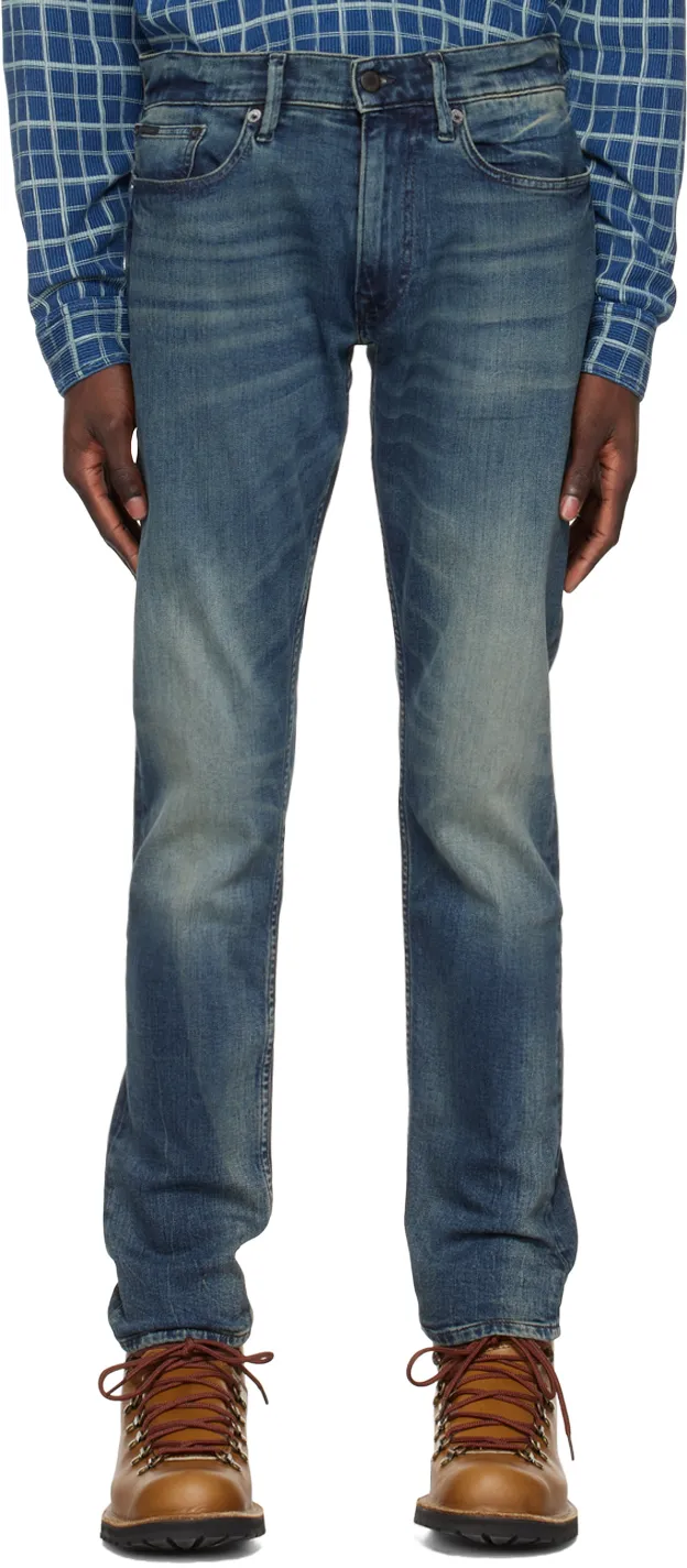 Polo Ralph Lauren Straight-Leg Stonewashed Slim-Cut Jeans
