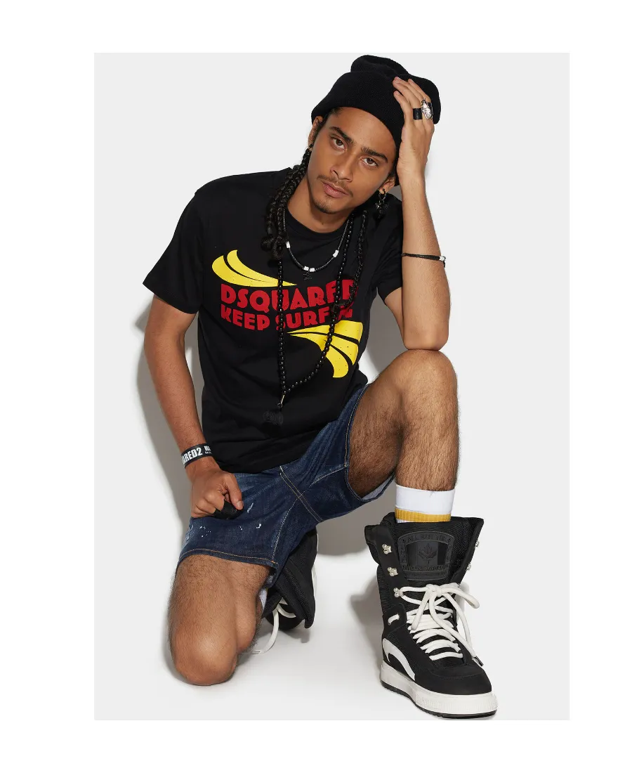 Dsquared2 Logo Printed Crewneck T-Shirt