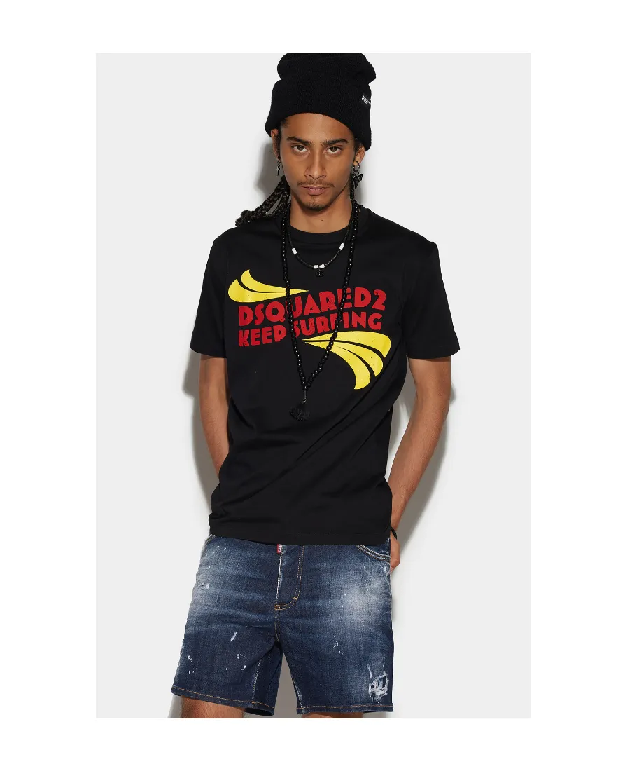 Dsquared2 Logo Printed Crewneck T-Shirt