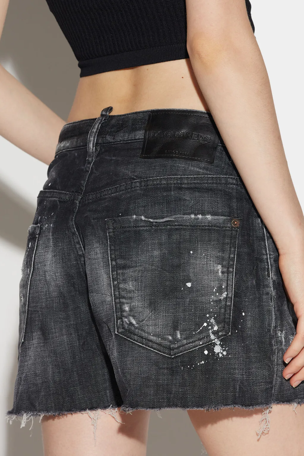 Dsquared2 Distressed Denim Shorts