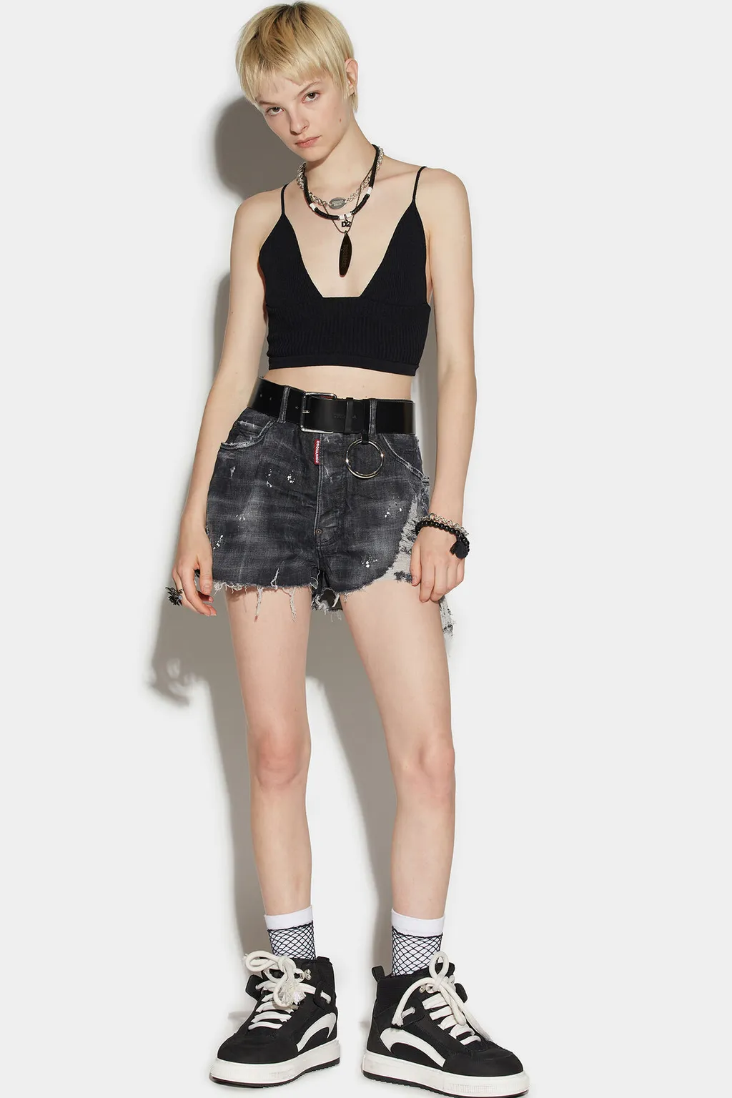 Dsquared2 Distressed Denim Shorts