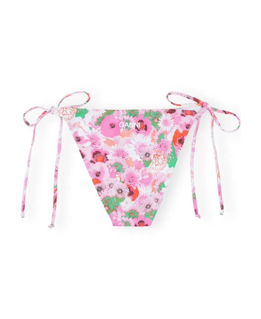 Ganni Floral Printed Bikini Briefs