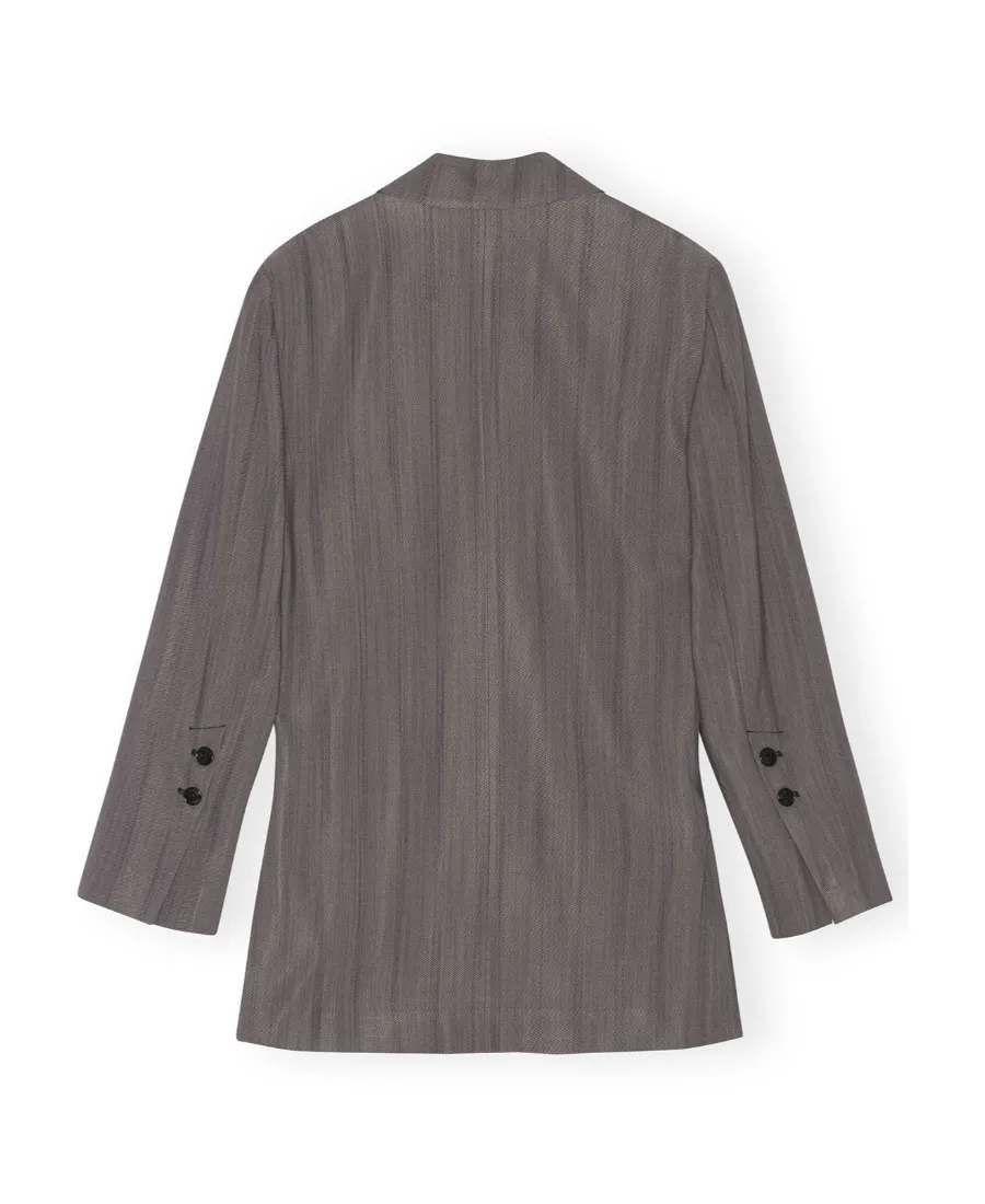 Ganni Double-Breasted Tailored Blazer