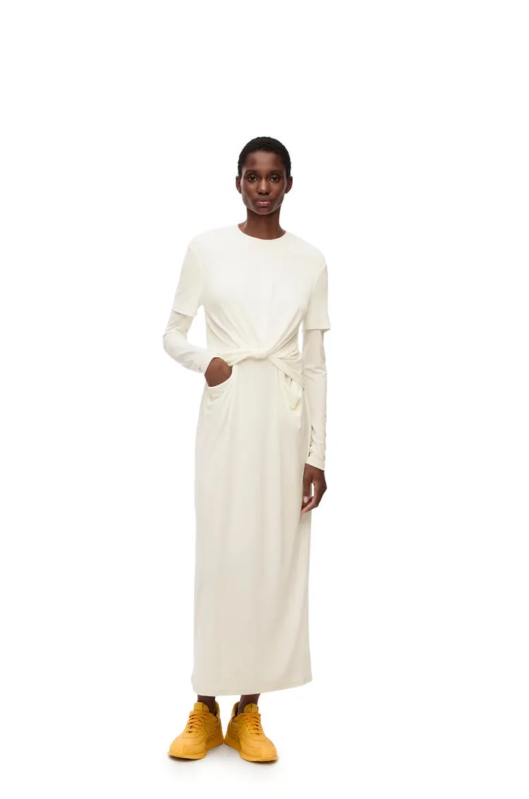 Draped Dress In Crepe Jersey