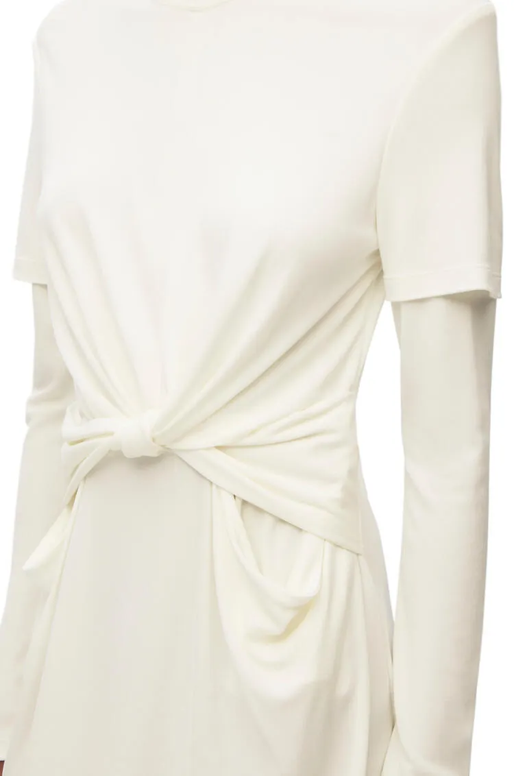Draped Dress In Crepe Jersey