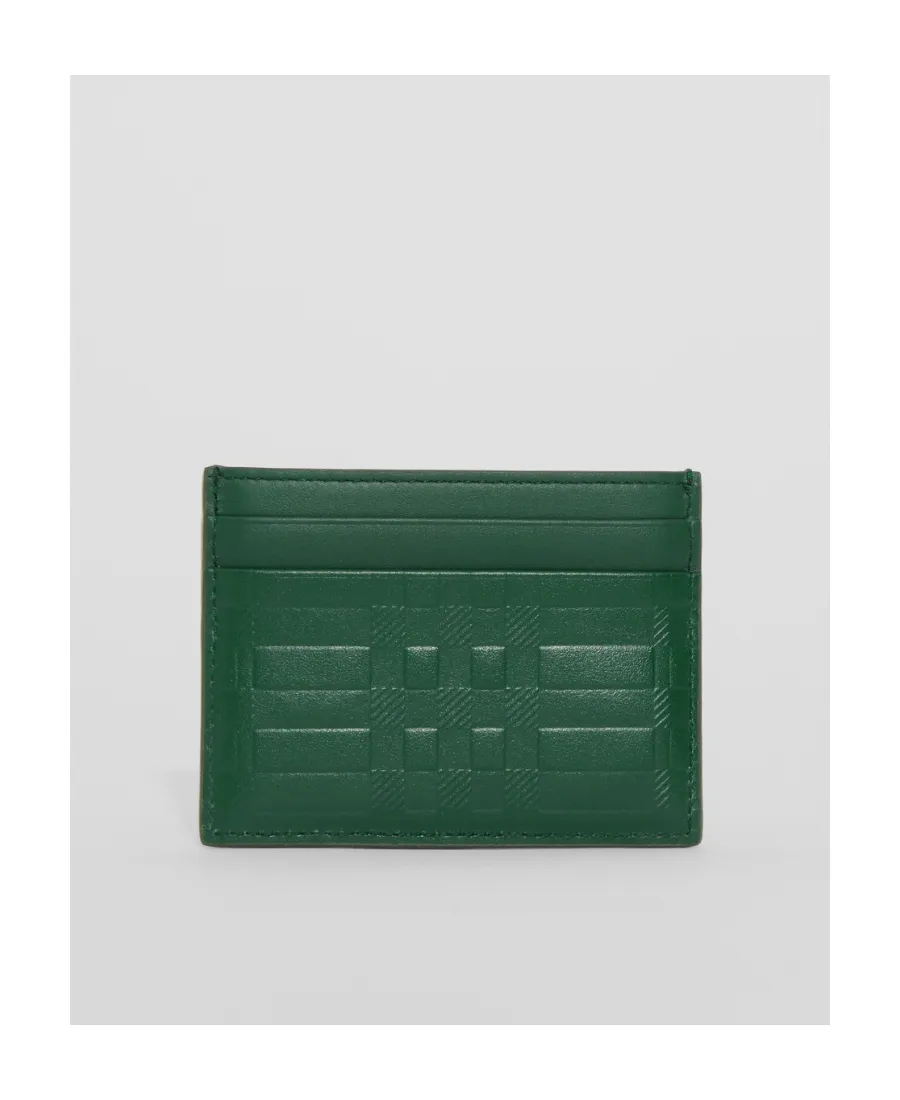 Plaid Embossed Card Holder