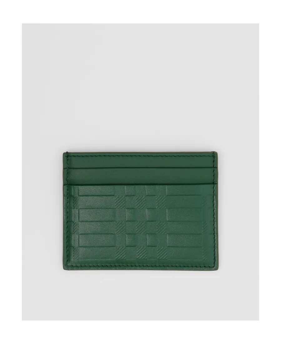 Plaid Embossed Card Holder