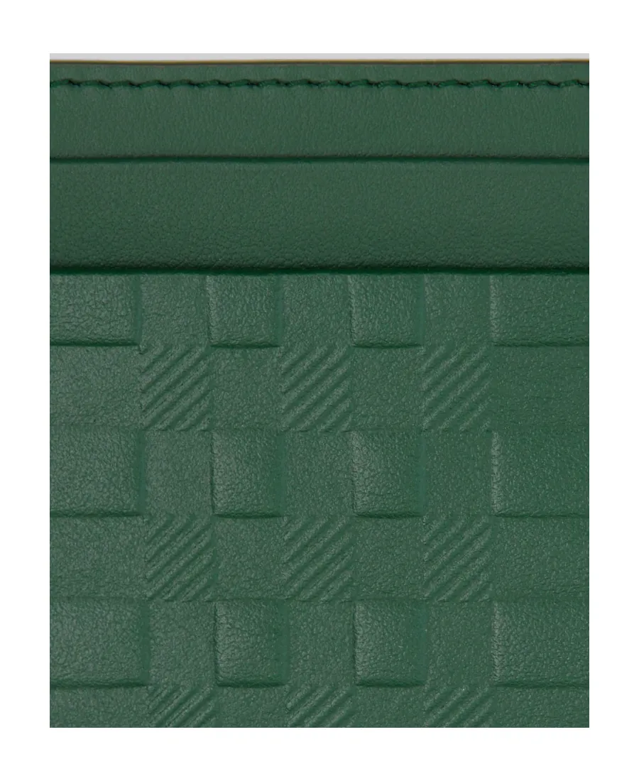 Plaid Embossed Card Holder