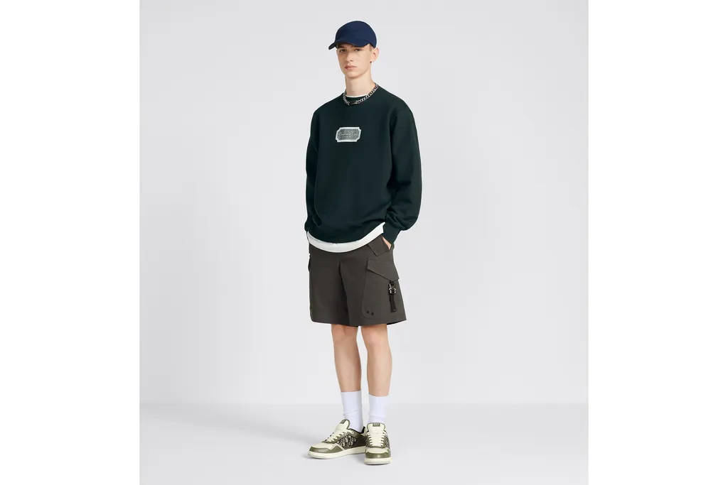 Dior Homme Logo Patch Crewneck Sweatshirt