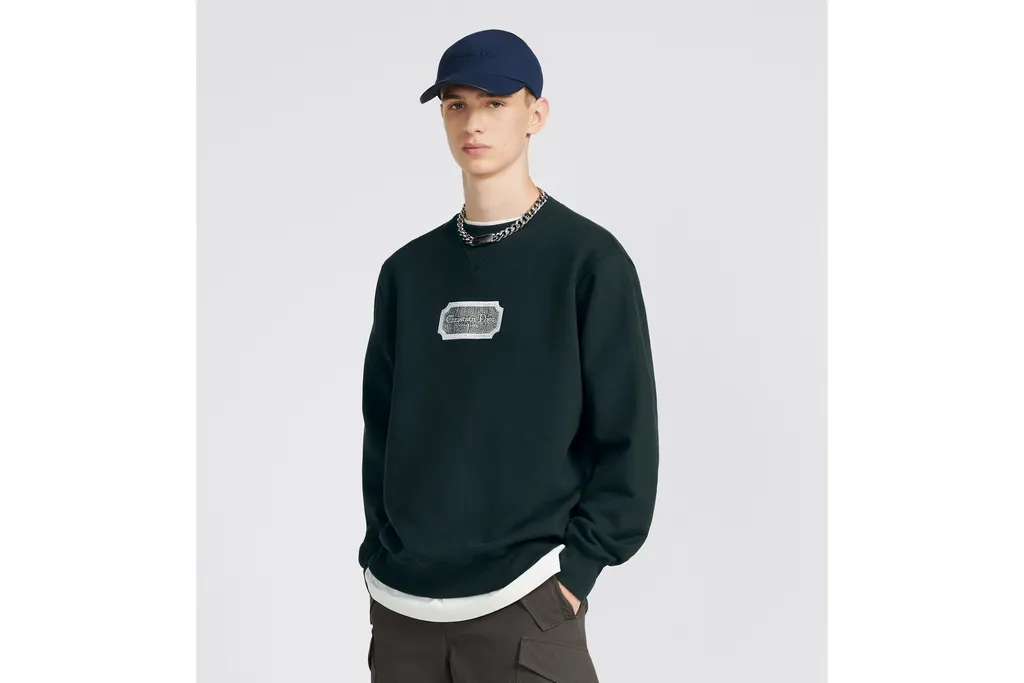 Dior Homme Logo Patch Crewneck Sweatshirt