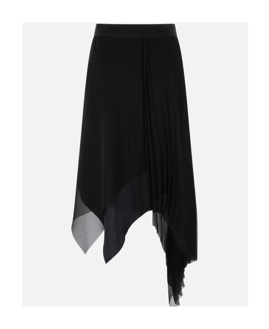 Asymmetrical Pleated Skirt