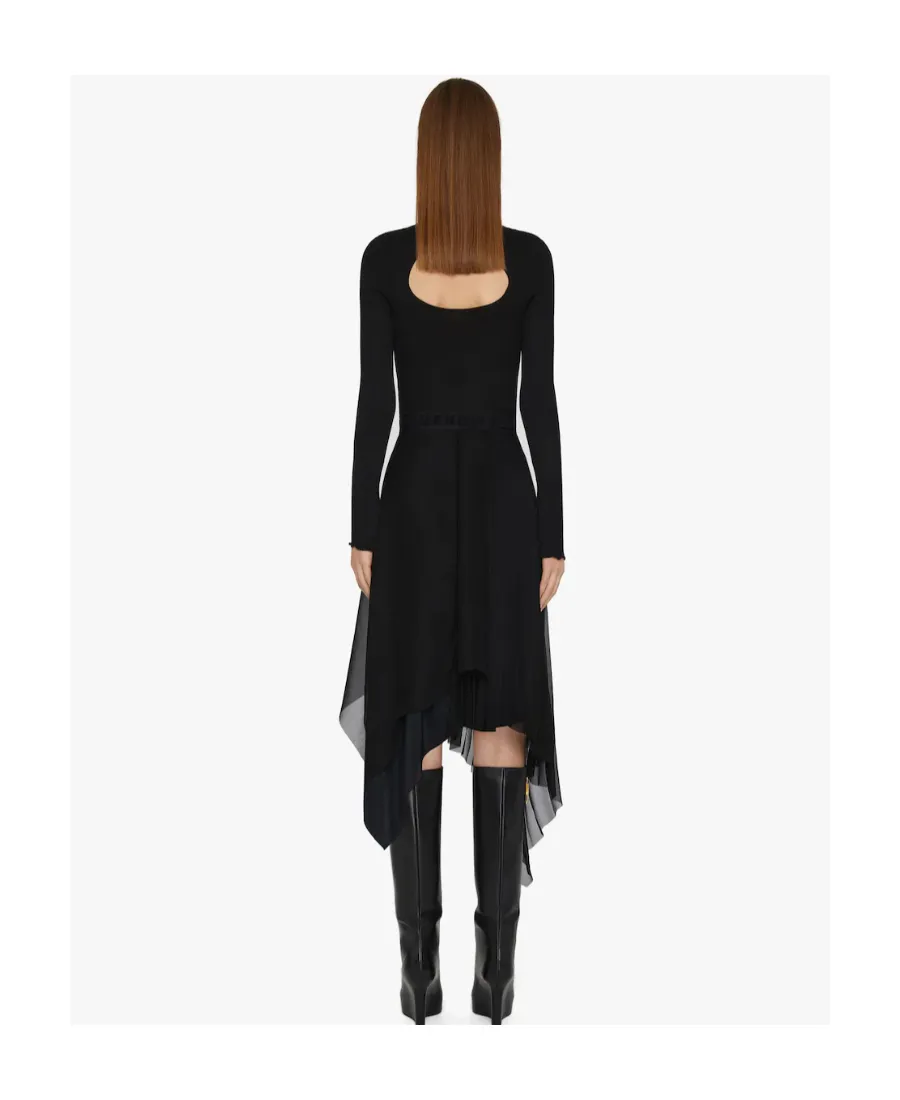 Asymmetrical Pleated Skirt