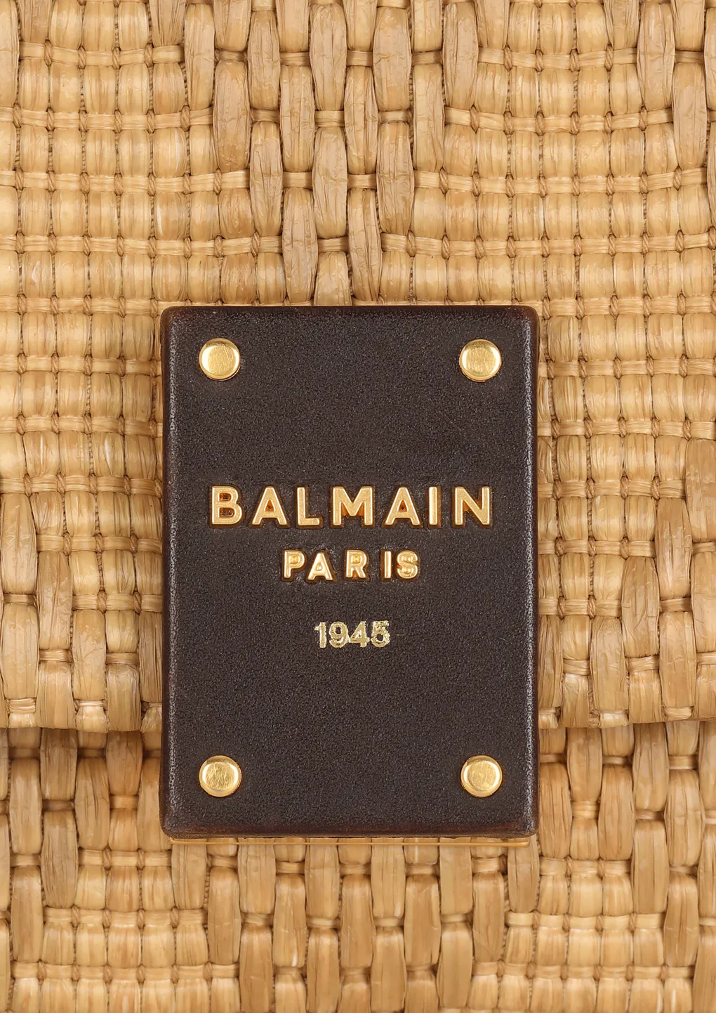 1945 Soft Small Bag In Leather And Raffia