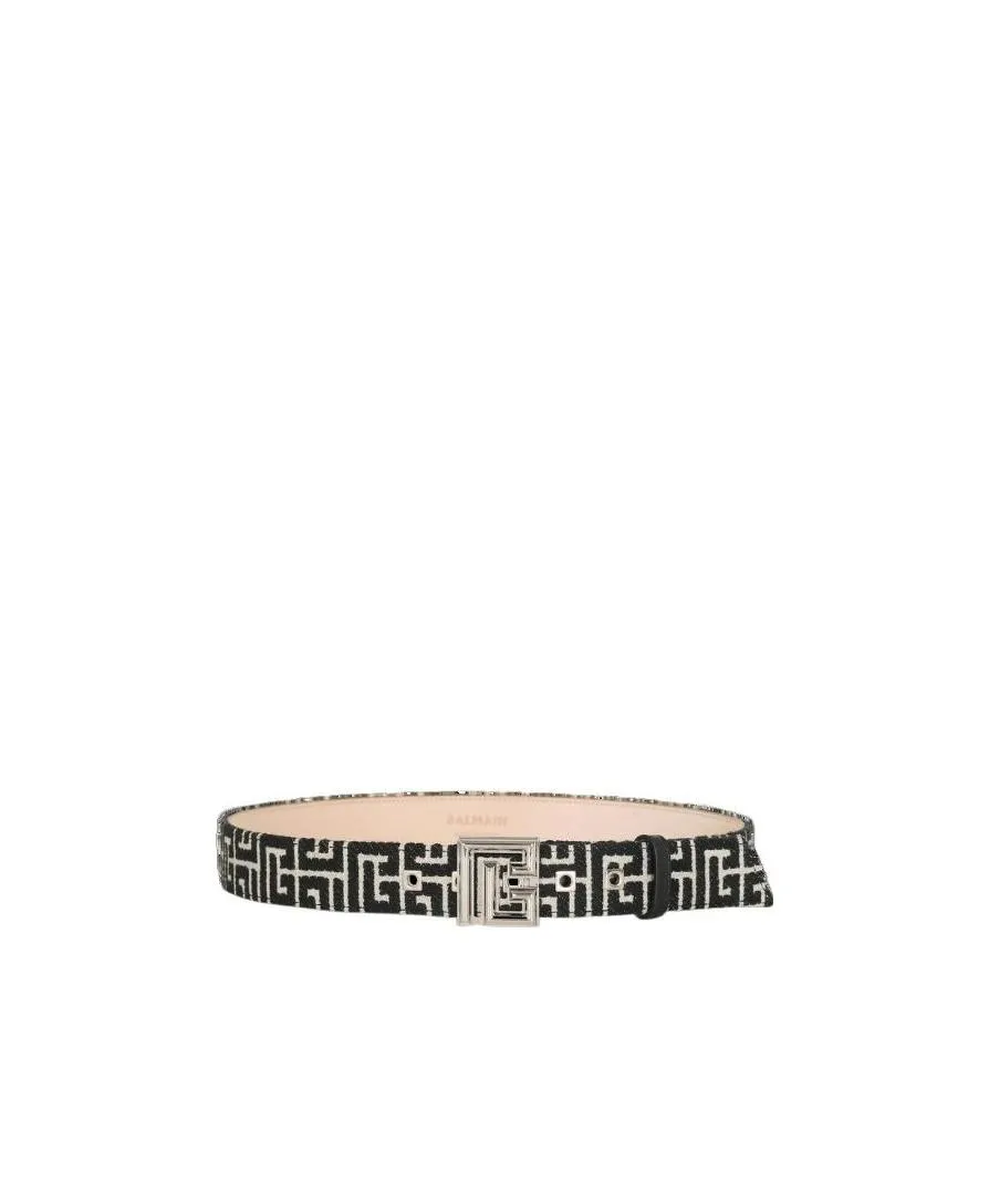 Balmain Monogrammed Buckle Belt