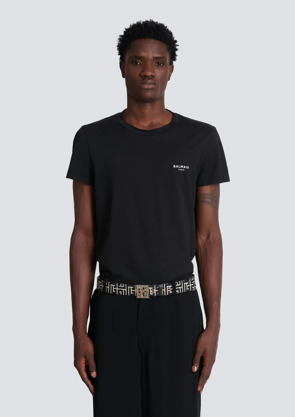 Balmain Monogrammed Buckle Belt