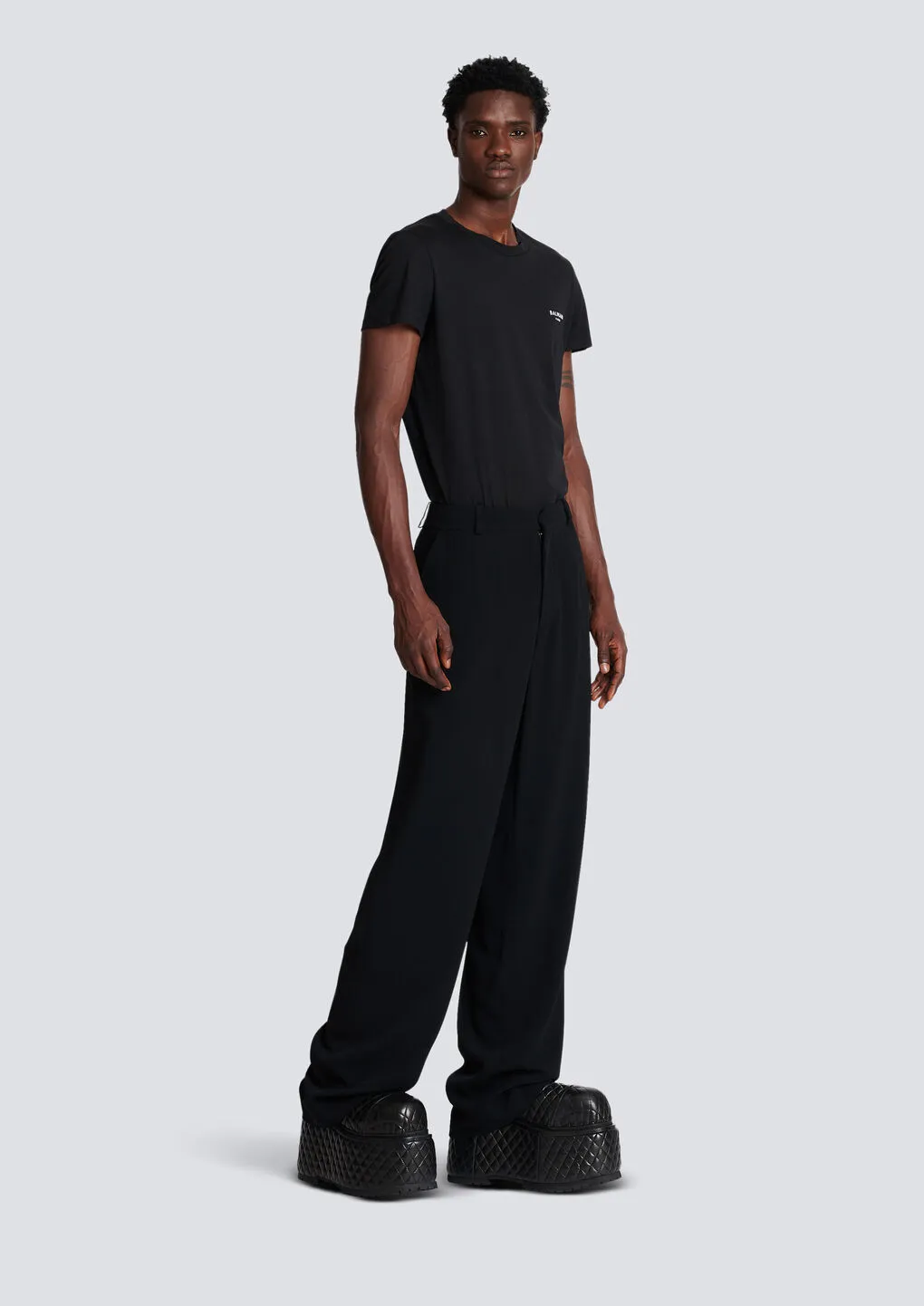 Balmain Crepe Tailored Trousers