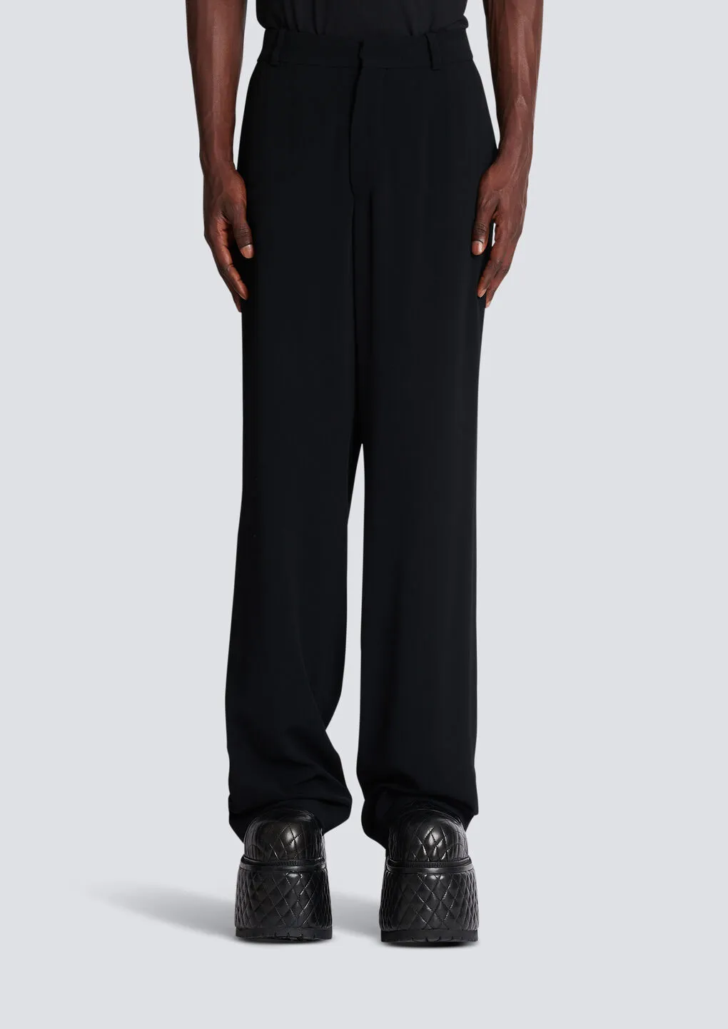 Balmain Crepe Tailored Trousers
