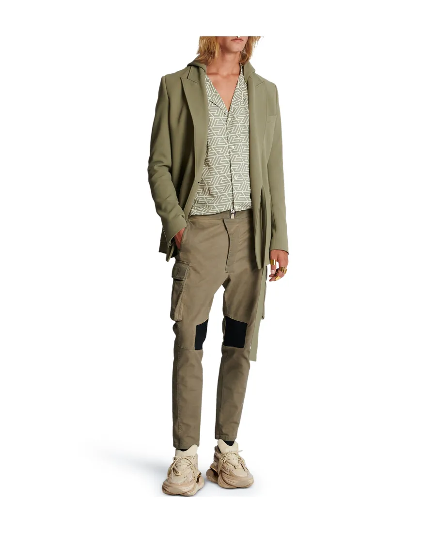 Cotton Cargo Trousers With Inserts