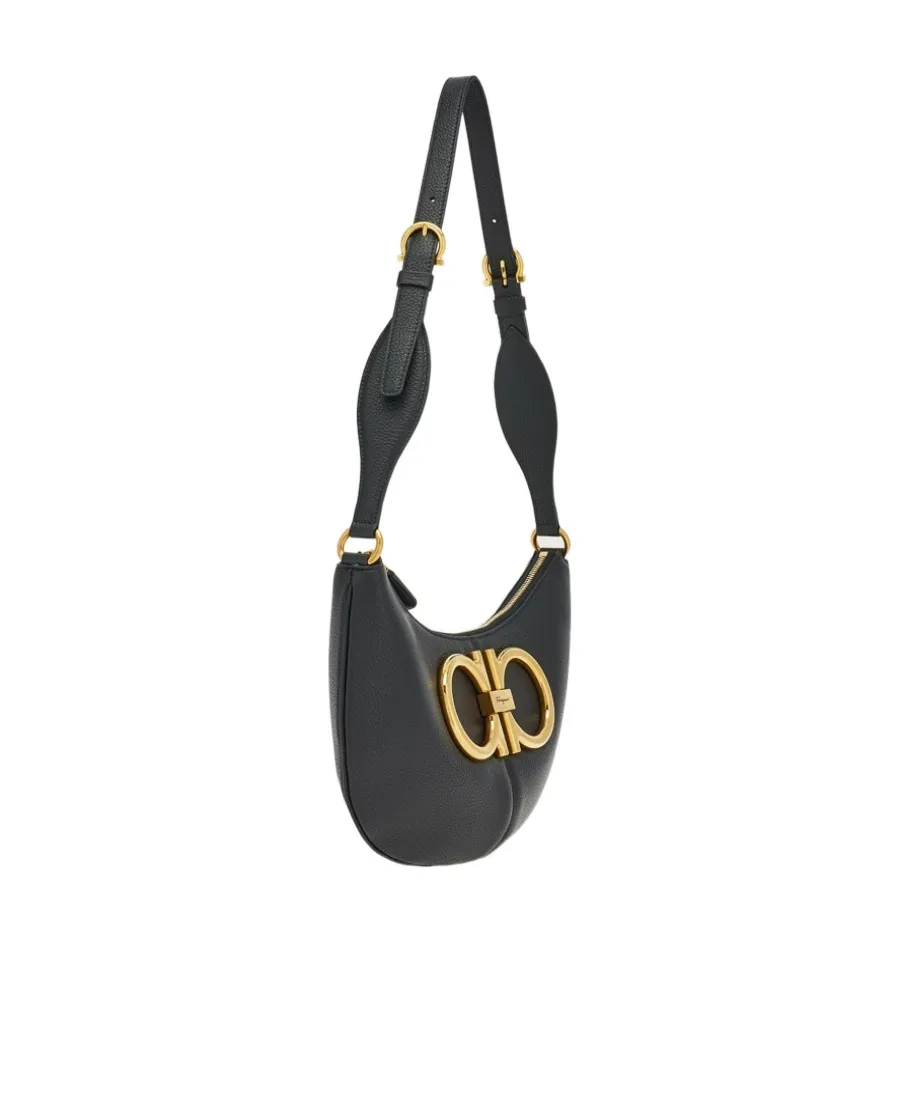 Salvatore Ferragamo Maxi Gancini Shoulder Bag