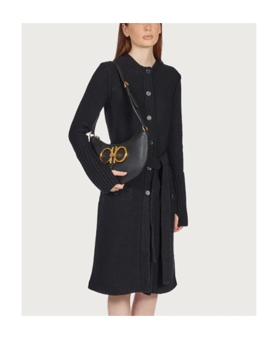 Salvatore Ferragamo Maxi Gancini Shoulder Bag