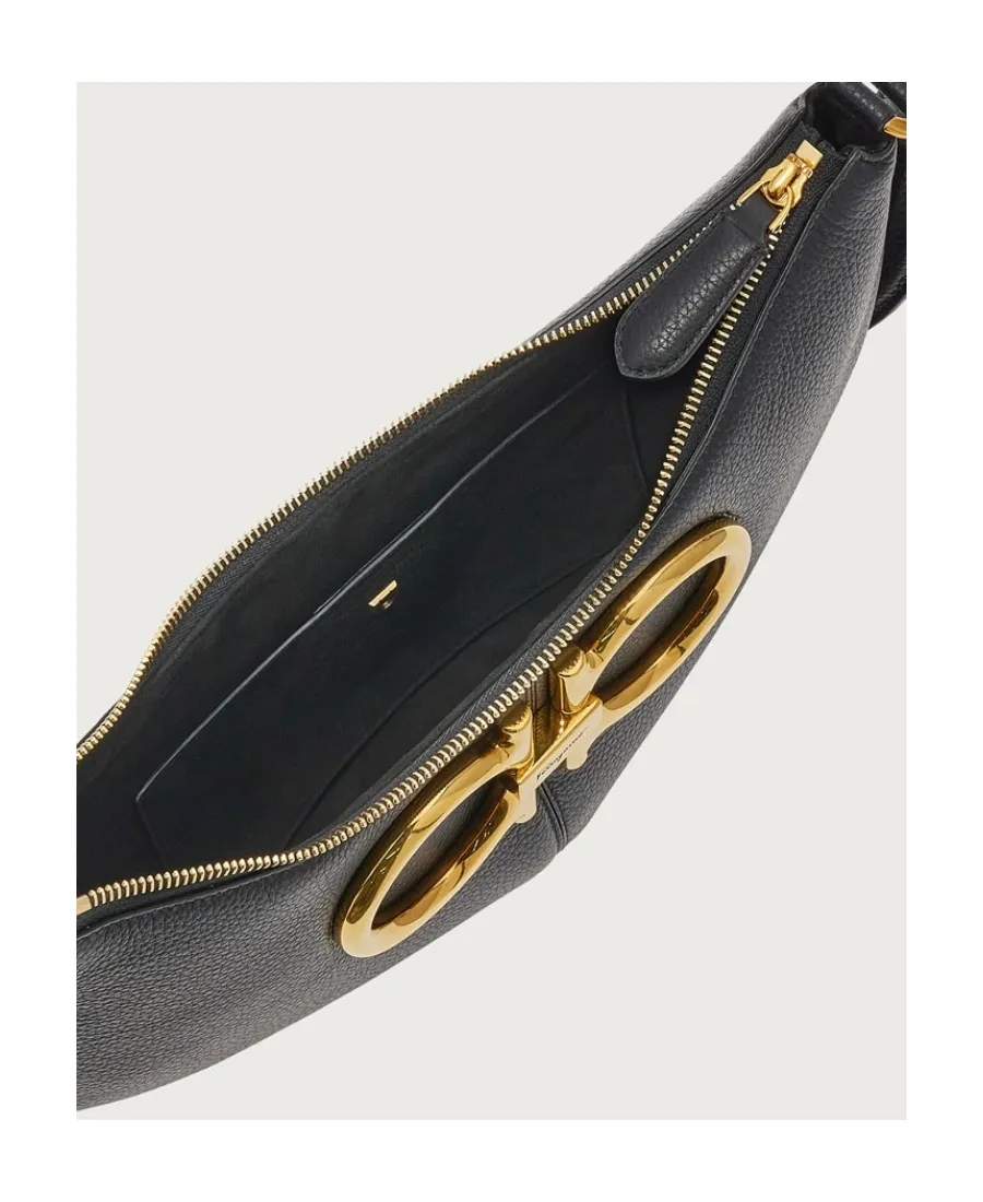 Salvatore Ferragamo Maxi Gancini Shoulder Bag