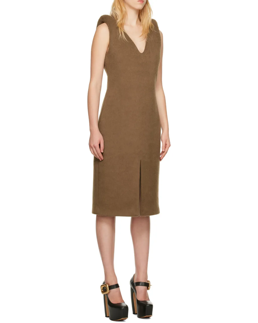 Logo V-Neck Dress