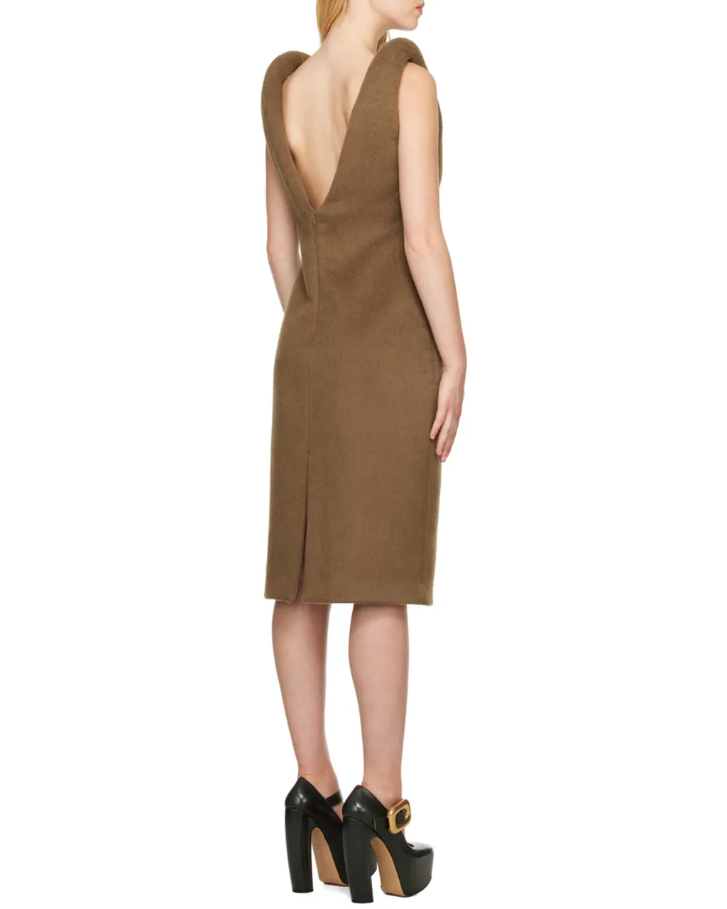 Logo V-Neck Dress